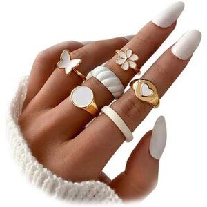 Silver Stackable Knuckle Rings